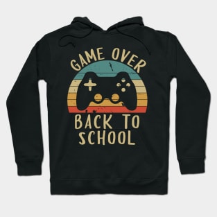 Game over back to school with game controller design Hoodie